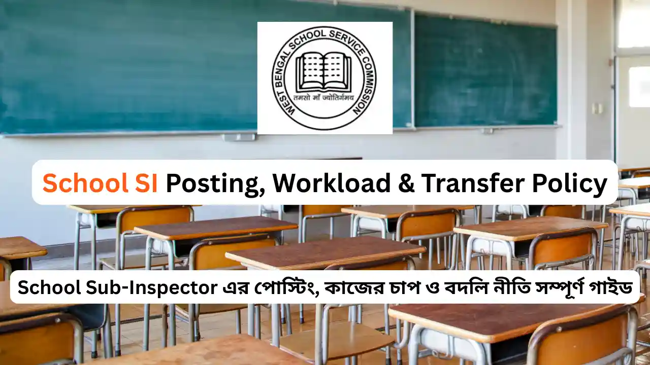 School SI Posting, Workload & Transfer Policy – Complete Guide