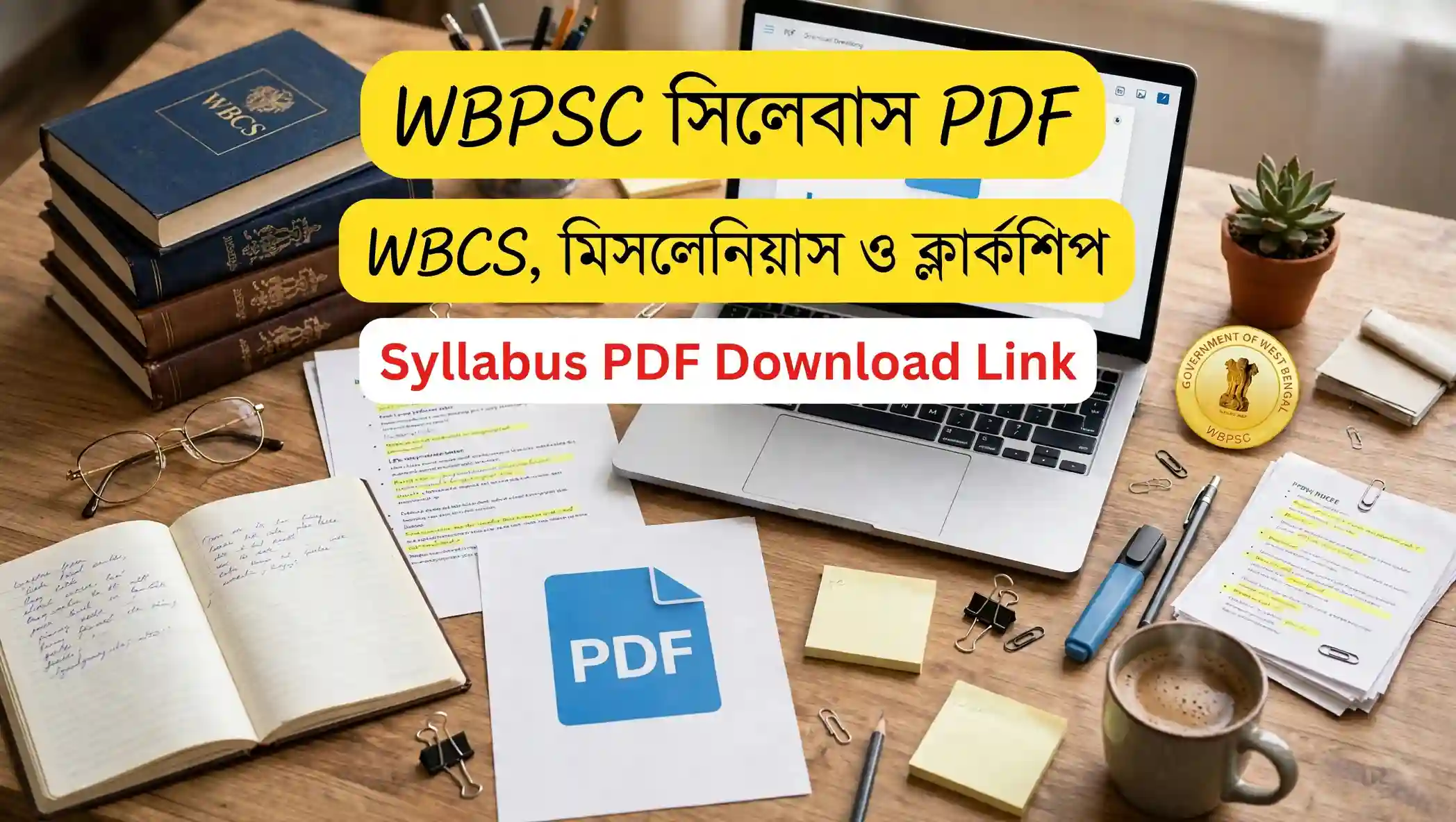 WBPSC Syllabus PDF: WBCS, Miscellaneous, Clerkship Syllabus Download